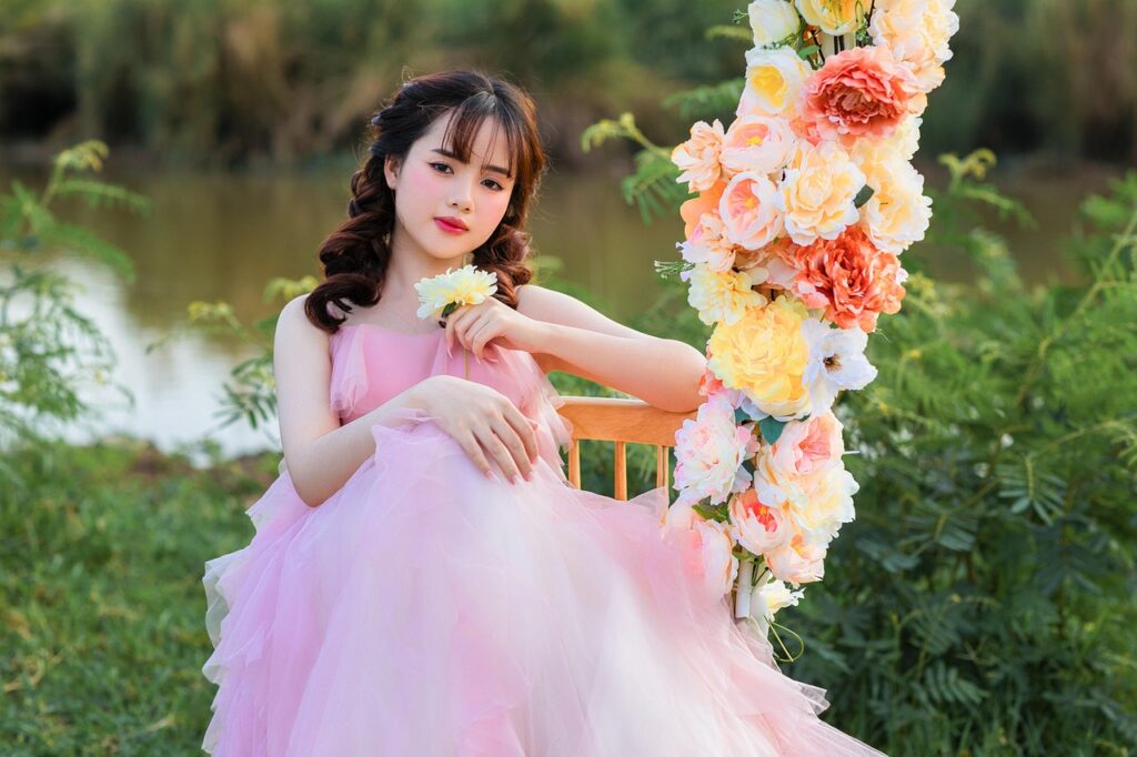 girl, beautiful, flower background, pretty, lovely, flower wallpaper, beautiful flowers, nature, woman, model, flowers, pink